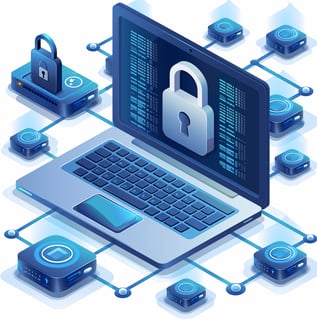 kkpms_An_isometric_illustration_of_computer_security_featuring__99a62803-0de8-42e8-a192-82eea9f6238f